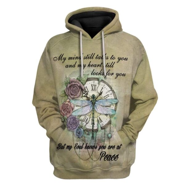 Custom T-shirt - Hoodies My mind still talks to you and my heart still looks for you HD-GH0281925 3D Custom Fleece Hoodies Hoodie S 