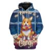 Custom T-shirt - Hoodies My Patronus Is A Corgi HD-GH3071921 3D Custom Fleece Hoodies Hoodie S
