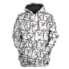 Custom T-shirt - Hoodies Naughty Cat Apparel HD-GH21031 3D Custom Fleece Hoodies Hoodie S