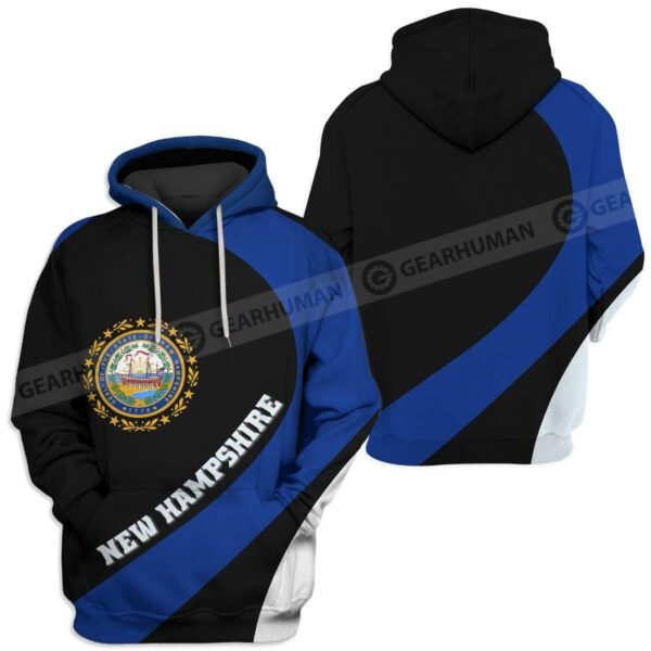 Custom T-shirt - Hoodies New Hampshire Apparel HD-GH20842 3D Custom Fleece Hoodies Hoodie S 