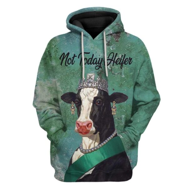 Custom T-shirt - Hoodies Not Today Heifer HD-GH0781916 3D Custom Fleece Hoodies Hoodie S 