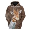 Custom T-shirt - Hoodies PAPA Giraffe HD-GH0581912 3D Custom Fleece Hoodies Hoodie S