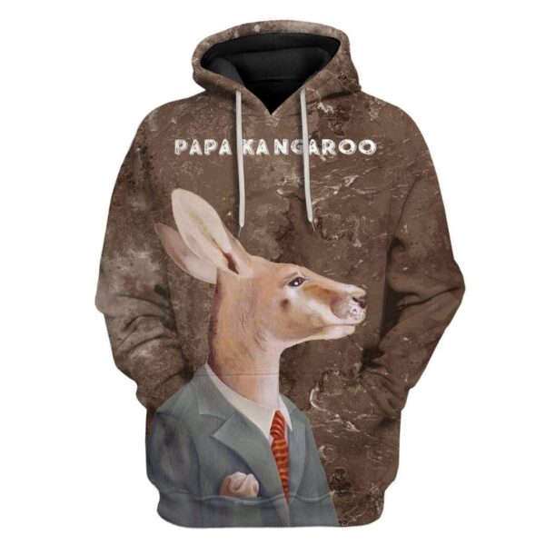 Custom T-shirt - Hoodies PAPA Kangaroo HD-GH0581924 3D Custom Fleece Hoodies Hoodie S 