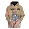 Custom T-shirt - Hoodies PAPA Zebra HD-GH0581916 3D Custom Fleece Hoodies Hoodie S