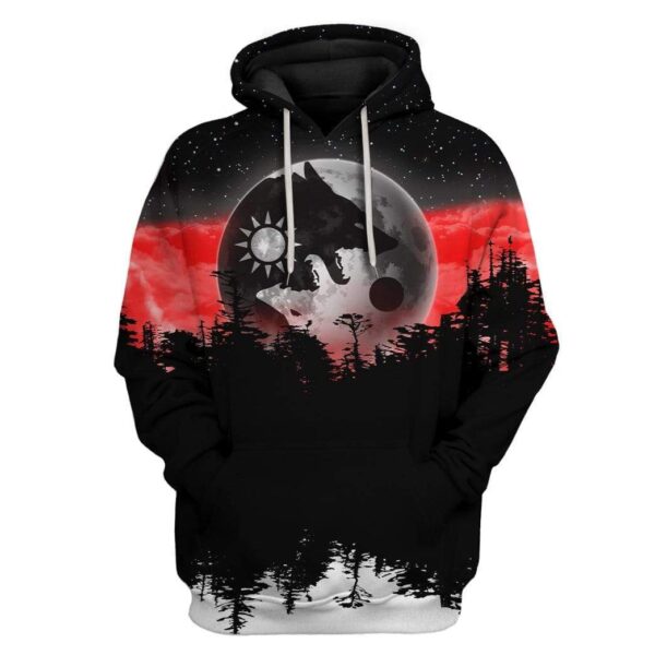 Custom T-shirt - Hoodies Skoll And Hati HD-GH1481918 3D Custom Fleece Hoodies Hoodie S 