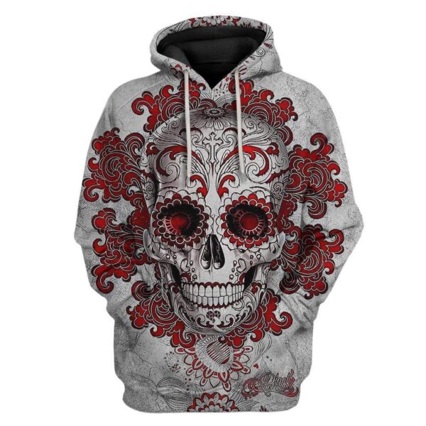 Custom T-shirt - Hoodies Skull HD-GH0981901 3D Custom Fleece Hoodies Hoodie S 