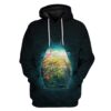 Custom T-shirt - Hoodies Totoro With Flowers HD-GH0881905 3D Custom Fleece Hoodies Hoodie S