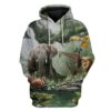 Custom T-shirt - Hoodies Tropical Animals HD-GH0281923 3D Custom Fleece Hoodies Hoodie S