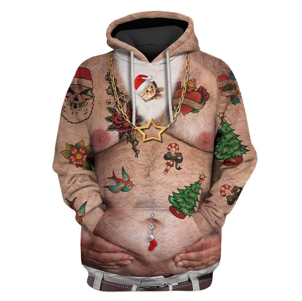 Custom T-shirt - Hoodies Ugly Christmas Apparel HD-GH20656 3D Custom Fleece Hoodies Hoodie S