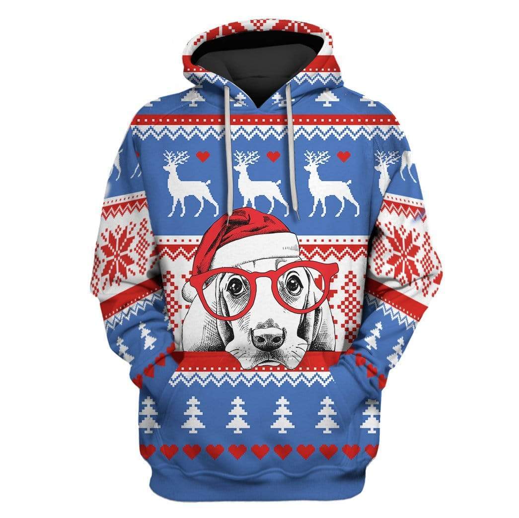 Custom T-shirt - Hoodies Ugly Christmas Dog Apparel HD-GH20738 3D Custom Fleece Hoodies Hoodie S