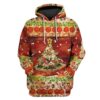 Custom T-shirt - Hoodies Ugly Christmas Serving Up Holiday Cheer Apparel HD-GH20672 3D Custom Fleece Hoodies Hoodie S