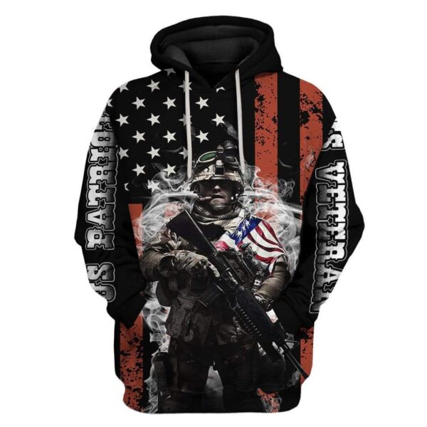 Custom T-shirt - Hoodies US VETERAN US PATRIOT HD-GH0181915 3D Custom Fleece Hoodies Hoodie S 