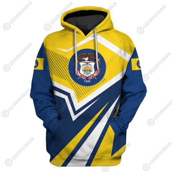 Custom T-shirt - Hoodies Utah HD-GH22010 3D Custom Fleece Hoodies Hoodie S 