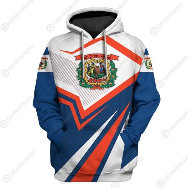 Custom T-shirt - Hoodies West Virginia HD-GH22016 3D Custom Fleece Hoodies Hoodie S 