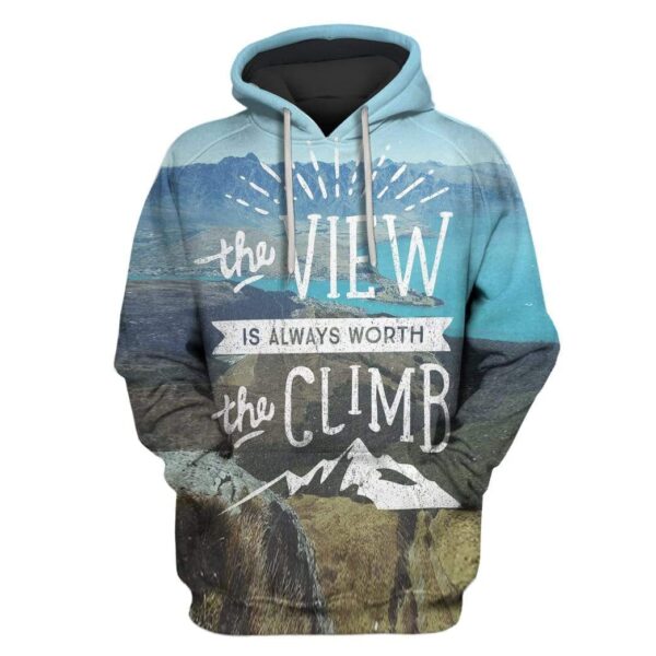 Custom T-shirt - Hoodies WORTH THE CLIMB Apparel HD-GH20773 3D Custom Fleece Hoodies Hoodie S 