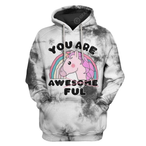 Custom T-shirt - Hoodies You Are Awesome Or Awful HD-GH21044 3D Custom Fleece Hoodies Hoodie S 