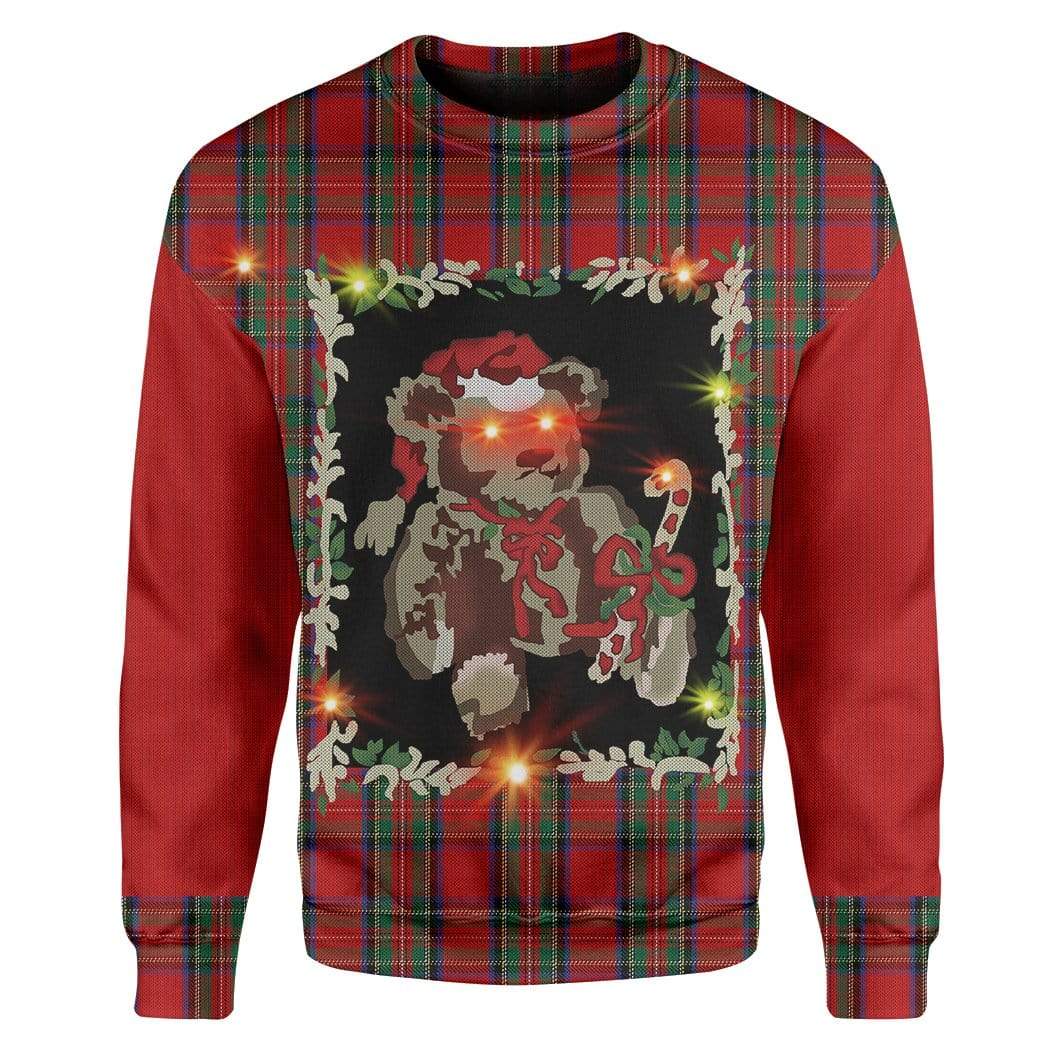 Custom T-shirt - Long Sleeves Ugly Christmas Bear Christmas Sweater Jumper HD-GH20665 Ugly Christmas Sweater Long Sleeve S