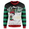 Custom T-shirt - Long Sleeves Ugly Christmas Boy's Peeing Christmas Sweater Jumper HD-GH20651 Ugly Christmas Sweater