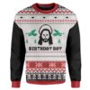 Custom T-shirt - Long Sleeves Ugly Christmas Jesus's Birthday Christmas Sweater Jumper HD-GH20652 Ugly Christmas Sweater Long Sleeve S