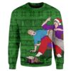 Custom T-shirt - Long Sleeves ugly christmas naughty Christmas Sweater Jumper HD-GH20670 Ugly Christmas Sweater