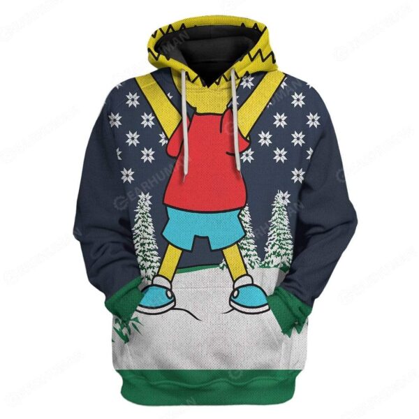 Custom Ugly Bart Simpsons Apparel HD-TA18101908 3D Custom Fleece Hoodies Hoodie S 