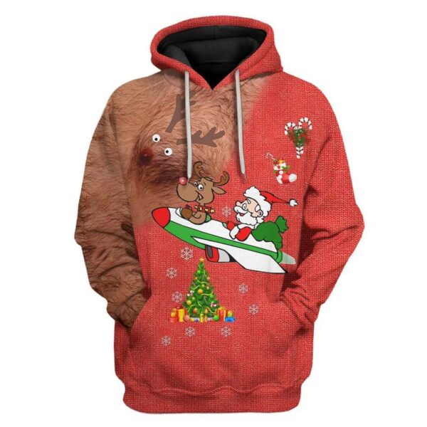 Custom Ugly Christmas Apparel HD-AT09101907 3D Custom Fleece Hoodies Hoodie S 