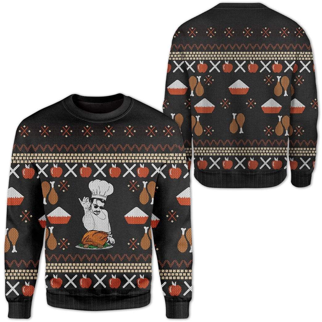 Custom Ugly Christmas Chef Sweater Jumper HD-TA18101906 Ugly Christmas Sweater
