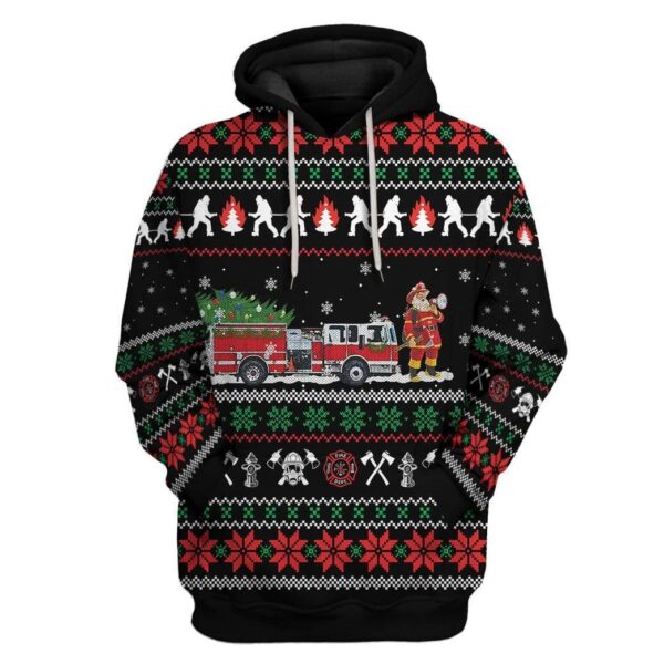 Custom Ugly Christmas Firefighter Apparel HD-DT22101903 3D Custom Fleece Hoodies Hoodie S 