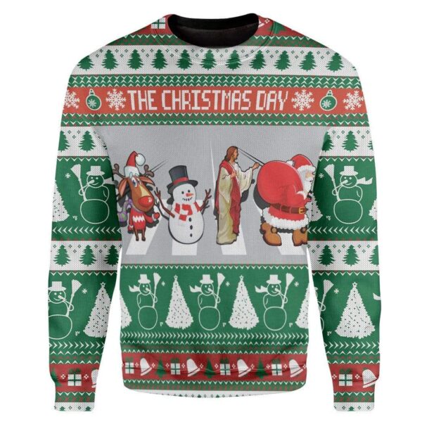 Custom Ugly Christmas Sweater Jumper HD-AT31101903 Ugly Christmas Sweater Long Sleeve S