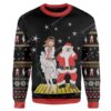 Custom Ugly Jesus And Santa Christmas Sweater Jumper HD-AT01111906 Ugly Christmas Sweater
