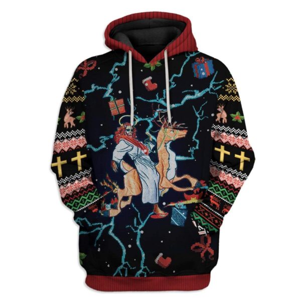 Custom Ugly Jesus Apparel HD-AT01111905 3D Custom Fleece Hoodies Hoodie S 