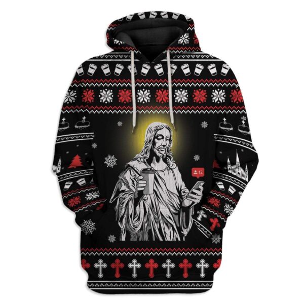 Custom Ugly Jesus Apparel HD-AT01111913 3D Custom Fleece Hoodies Hoodie S 