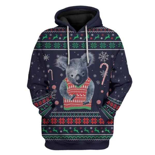 Custom Ugly Koala Apparel HD-TA24101909 3D Custom Fleece Hoodies Hoodie S 