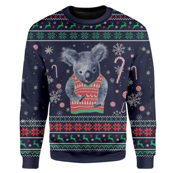Custom Ugly Koala Christmas Sweater Jumper HD-TA24101909 Ugly Christmas Sweater