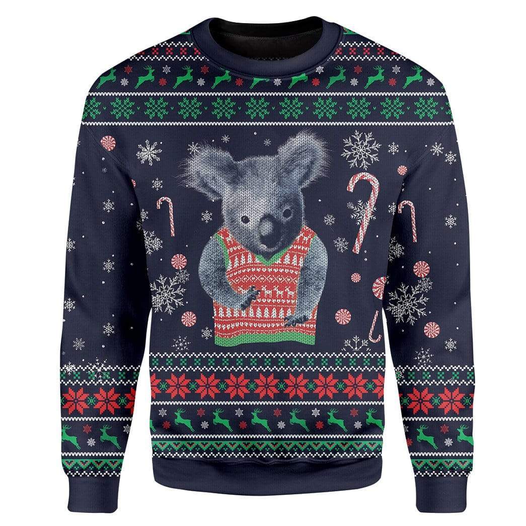 Custom Ugly Koala Christmas Sweater Jumper HD-TA24101909 Ugly Christmas Sweater