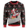 Custom Ugly Santa And Jesus Christmas Sweater Jumper HD-AT01111907 Ugly Christmas Sweater Long Sleeve S