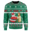 Custom Ugly Santa And Jesus Christmas Sweater Jumper HD-DT29101906 Ugly Christmas Sweater Long Sleeve S