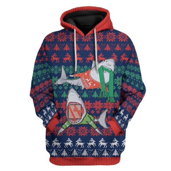 Custom Ugly Shark Apparel HD-TT28101910 3D Custom Fleece Hoodies Hoodie S 