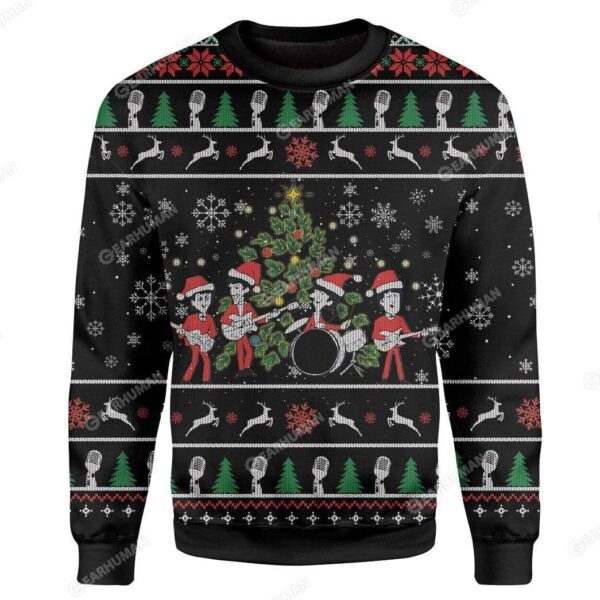 Custom Ugly The Beatles Christmas Sweater Jumper HD-TA30101906 Ugly Christmas Sweater 