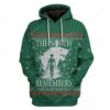 Custom Ugly The North Remembers Apparel HD-TA28101908 3D Custom Fleece Hoodies Hoodie S