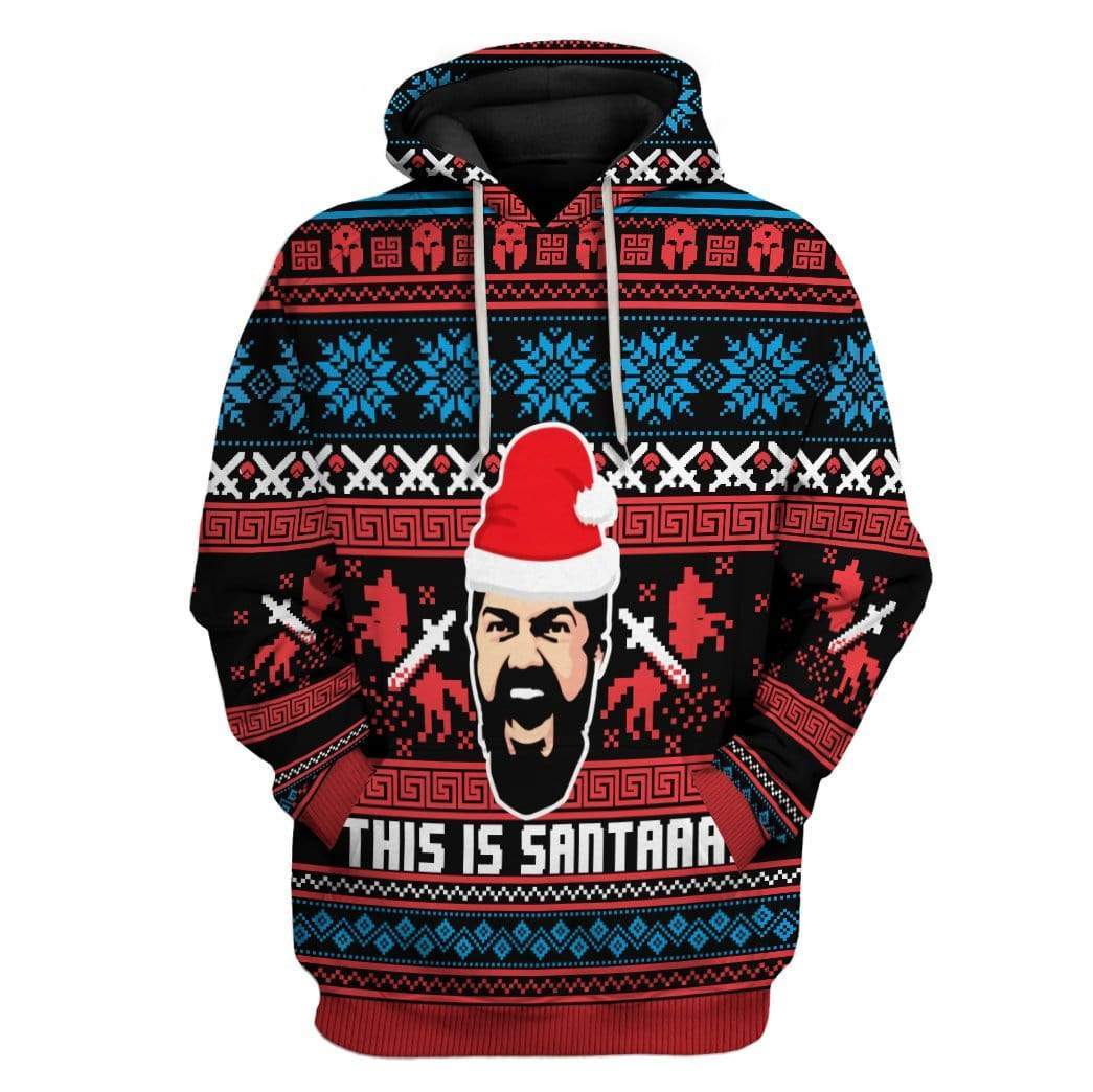 Custom Ugly This Is Sata Apparel HD-AT19101918 3D Custom Fleece Hoodies Hoodie S