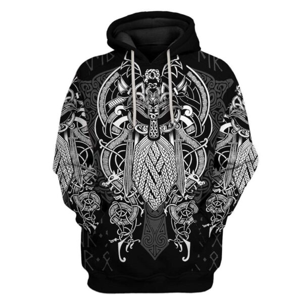 Custom Viking Apparel HD-DT2281906 3D Custom Fleece Hoodies Hoodie S 