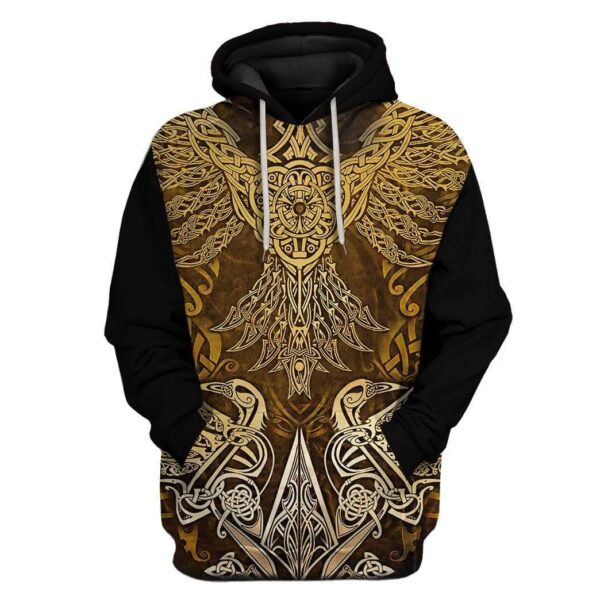 Custom Viking Apparel HD-GH1981904 3D Custom Fleece Hoodies Hoodie S 