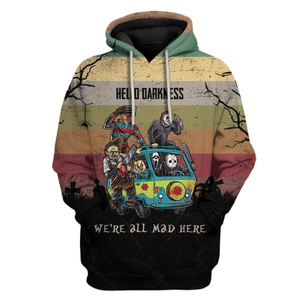 Custom We Are All Mad Here Apparel HD-TT2481902 3D Custom Fleece Hoodies Hoodie S 