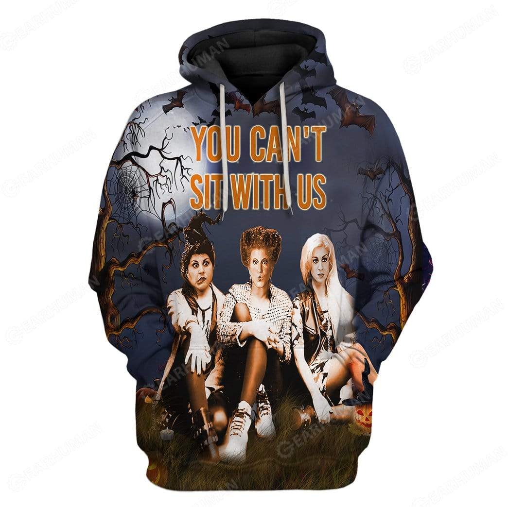 Custom You Can't Sit With Us Apparel HD-DT2181936 3D Custom Fleece Hoodies Hoodie S