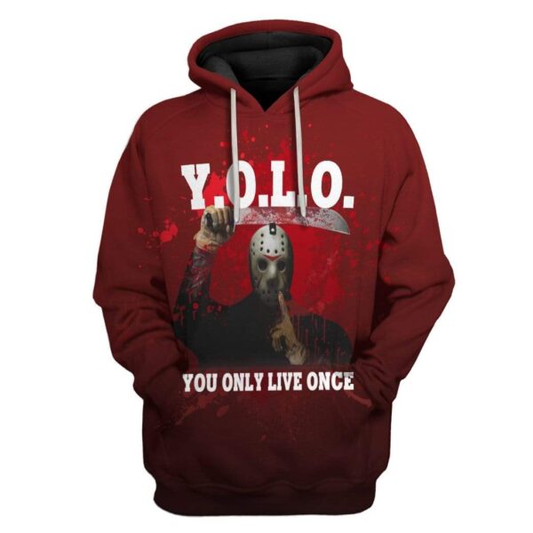 Custom You Only Live Once Apparel HD-DT2681903 3D Custom Fleece Hoodies Hoodie S 