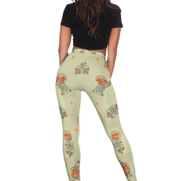CUTE ANIMALS AS AN ASTRONAUT Full-print Leggings HD-GH20063 - LEG Leggings 