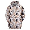 Cute animals Custom T-shirt - Hoodies Apparel HD-GH20060 3D Custom Fleece Hoodies Hoodie S
