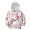 Cute Baby Catty Girl Custom Hoodies T-shirt Apparel HD-PET110349K kid 3D apparel Kid Hoodie S/6-8 