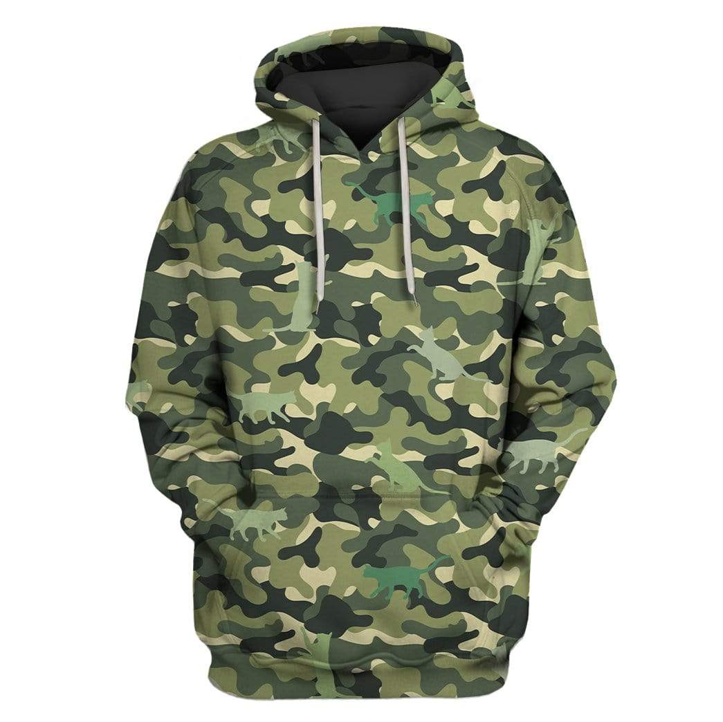 Cute Cat Custom T-shirt - Hoodies Apparel HD-GH1106155 3D Custom Fleece Hoodies Hoodie S